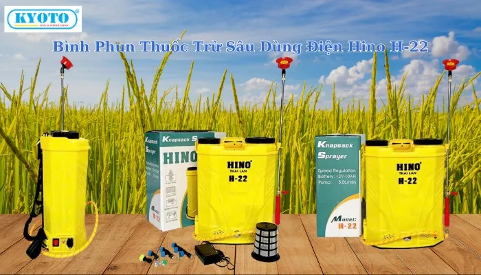 Bình phun thuốc trừ sâu bằng điện Hino H-22