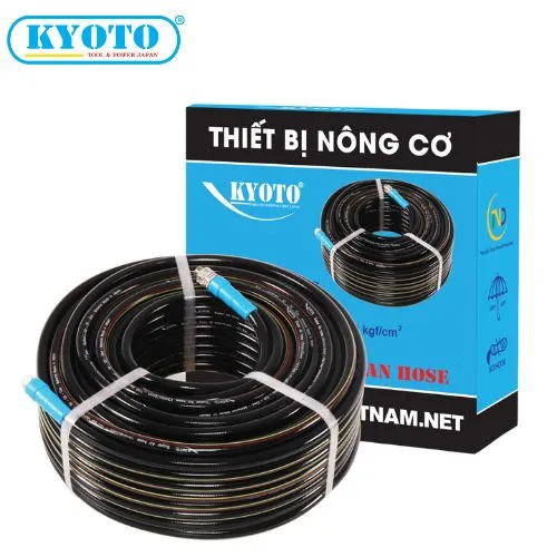 Dây Phun Thuốc Trừ Sâu 10mm KYOTO Cuộn 100m Màu Đen