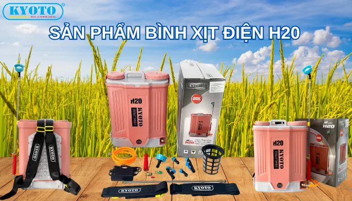 Bình xịt điện H20 mẫu mới nhất