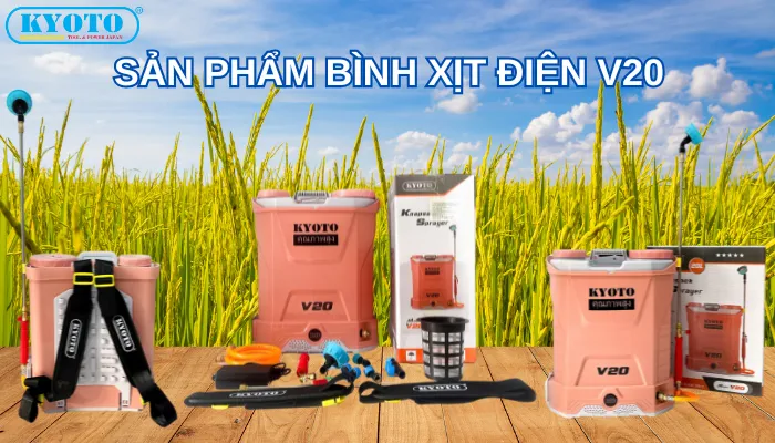 Bình xịt điện V20 mẫu mới nhất